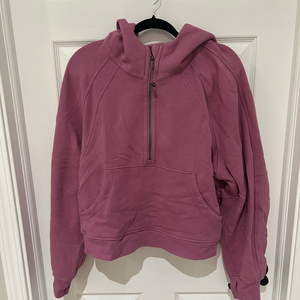 Lululemon Women's Pink Half-Zip Scuba